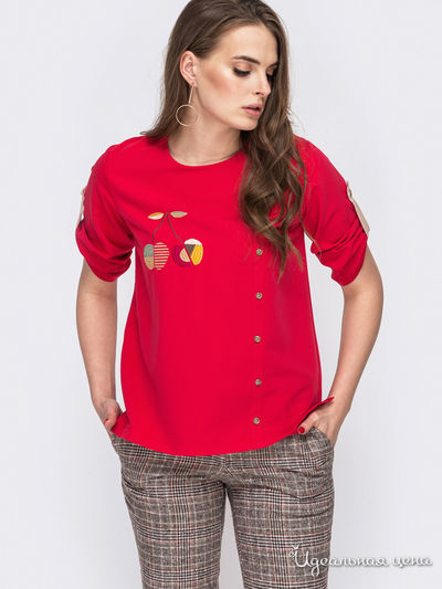 Блуза Dressa, цвет красный