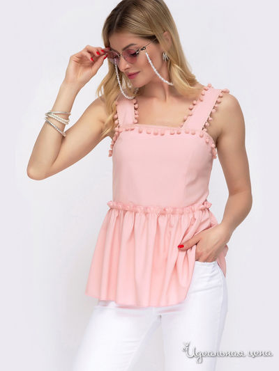 Блуза Dressa, цвет светло-розовый