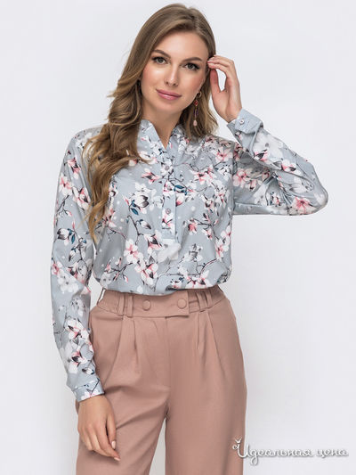 Блуза Dressa, цвет серый