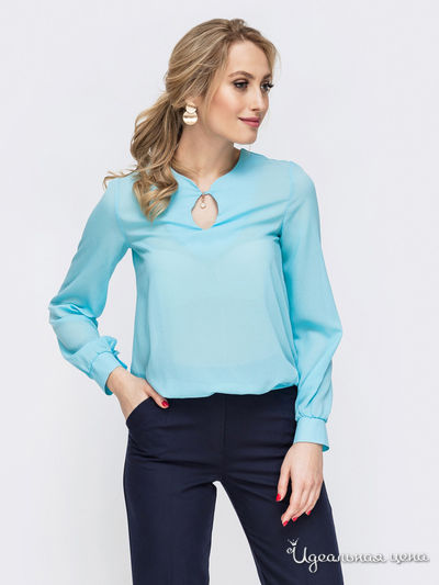 Блуза Dressa, цвет голубой