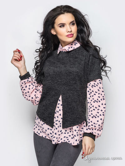 Блуза Dressa, цвет розовый