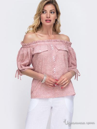 Блуза Dressa, цвет розовый