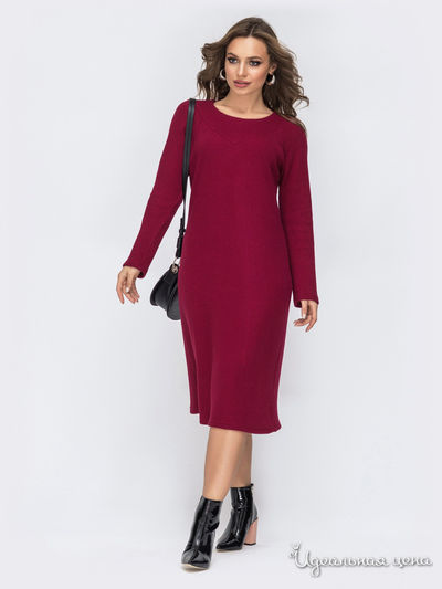 Платье Dressa, цвет бордовый