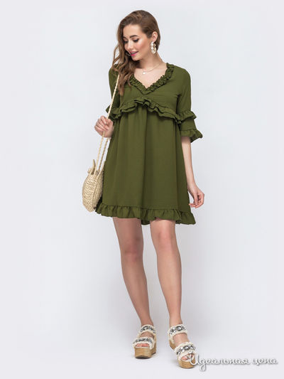 Платье Dressa, цвет хаки