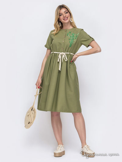 Платье Dressa, цвет хаки