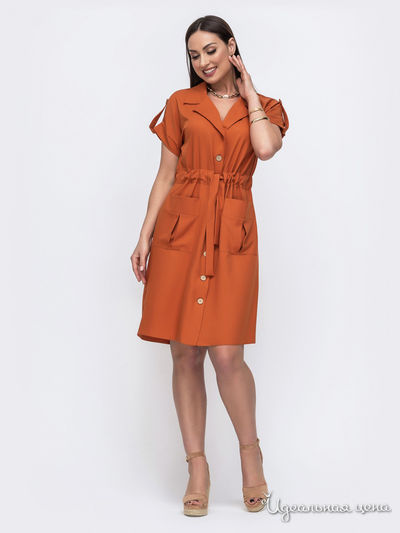 Платье Dressa, цвет терракотовый