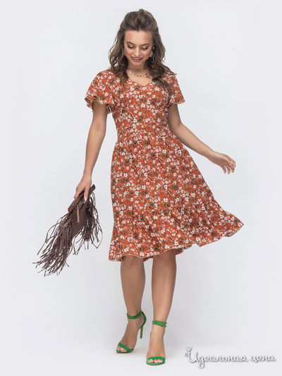 Платье Dressa, цвет терракотовый