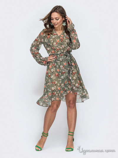 Платье Dressa, цвет хаки