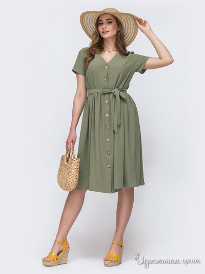 Платье Dressa, цвет хаки