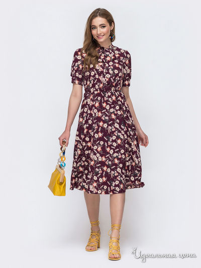 Платье Dressa, цвет бордовый