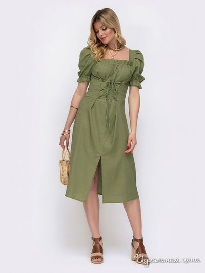 Платье Dressa, цвет хаки