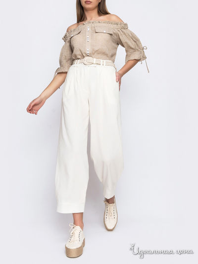 Брюки Dressa, цвет молочный