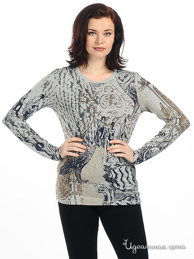 Лонгслив Luisa Cerano&Rabe, цвет цвет серый