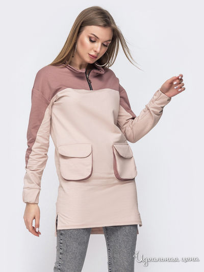 Свитшот Dressa, цвет светло-розовый