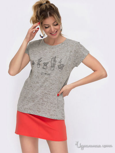 Футболка Dressa, цвет серый