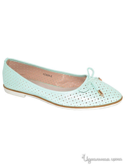 Балетки Rose City, цвет бирюзовый