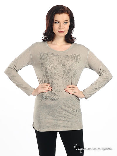 Лонгслив Luisa Cerano&Rabe, цвет цвет бежевый / серый