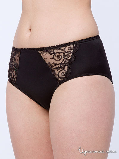 Трусы-слипы LENGY, цвет черный ажур