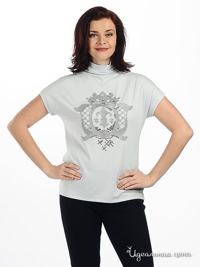 Футболка Luisa Cerano&Rabe, цвет цвет голубой