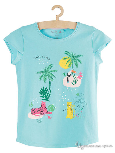 Футболка 5.10.15, цвет бирюзовый