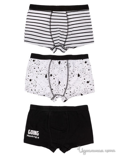 Комплект трусов, 3 шт 5.10.15, цвет черный