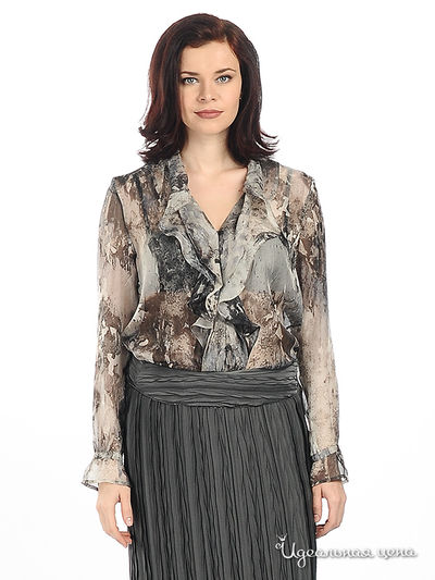 Блуза Luisa Cerano&Rabe, цвет цвет бежево-коричневый