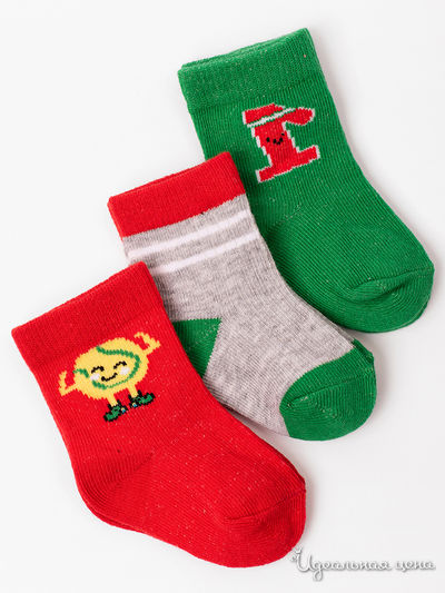 Комплект носков, 3 пары 5.10.15, цвет мультиколор