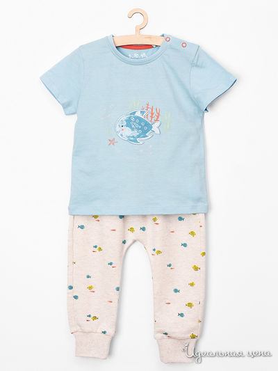 Комплект: футболка, брюки 5.10.15, цвет голубой