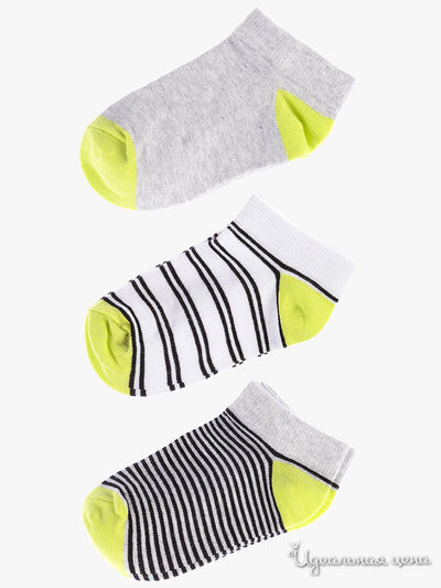 Комплект носков, 3 пары 5.10.15, цвет серый