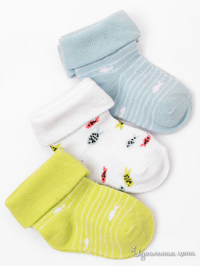 Комплект носков, 3 пары 5.10.15, цвет мультиколор