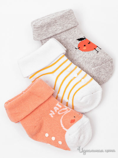 Комплект носков, 3 пары 5.10.15, цвет мультиколор