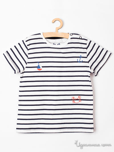 Футболка 5.10.15, цвет белый, черный