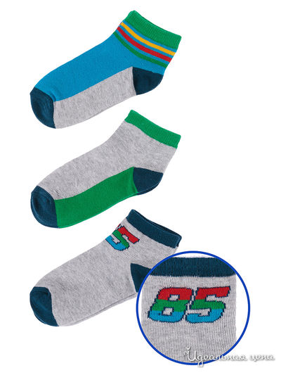 Комплект носков, 3 пары 5.10.15, цвет мультиколор