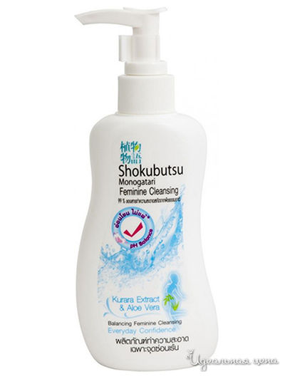 Гель-пена для интимной гигиены с алоэ вера и софорой Shokubutsu, Lion