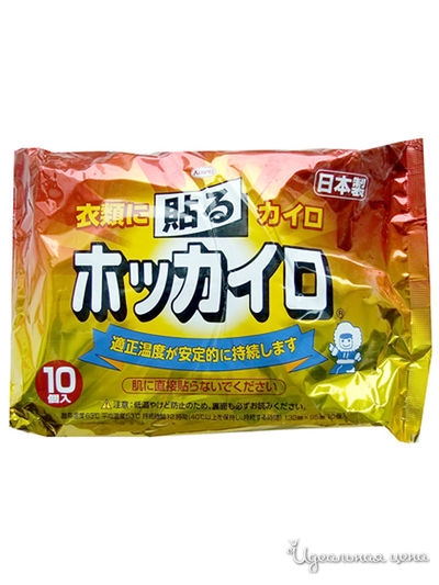 Грелка одноразовая самоклеющаяся широкого спектра действия, 10 шт, 130x95 мм, KOWA, цвет Мультиколор