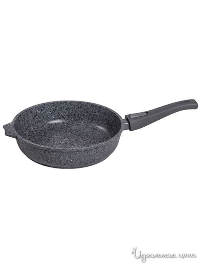 Сковорода со съемной  ручкой, 20 см МЕЧТА, цвет тёмно-серый