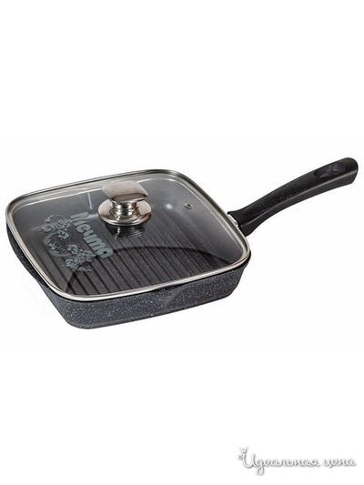 Сковорода - гриль, 26 см МЕЧТА, цвет черный, синий