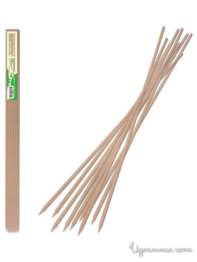 Шампуры для шашлыка деревянные, 16 шт Мультидом, цвет в ассортименте