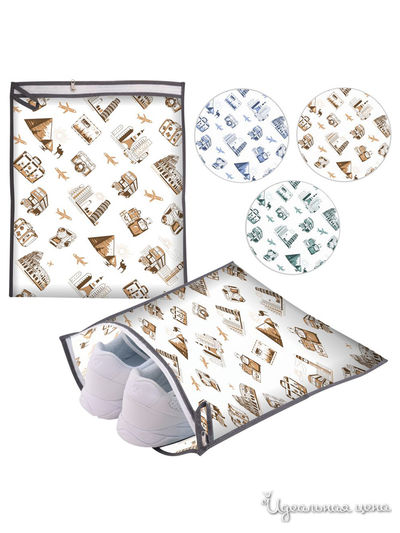 Чехол для обуви, 36*32 см Мультидом, цвет в ассортименте