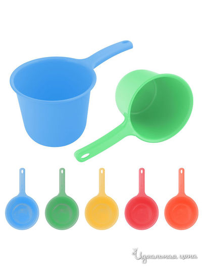 Ковш с ручкой, 1 л Мультидом, цвет в ассортименте