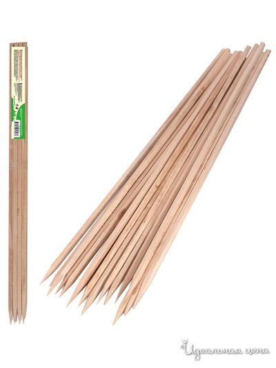 Шампуры для шашлыка деревянные, 16 шт Мультидом, цвет в ассортименте