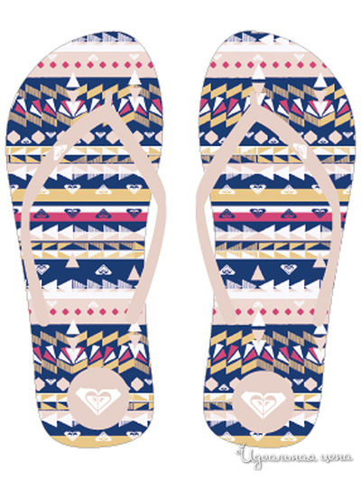 Шлепанцы Roxy, цвет мультиколор