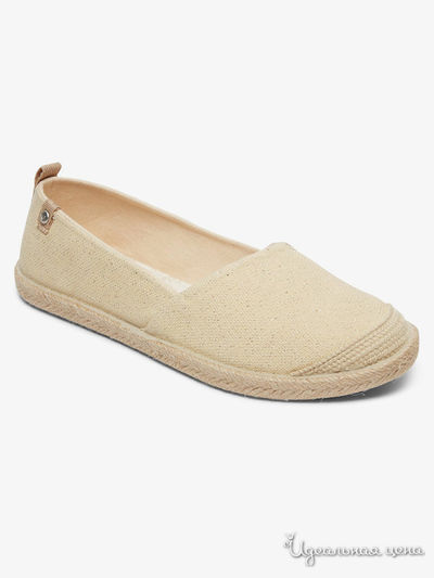 Слипоны Roxy, цвет бежевый