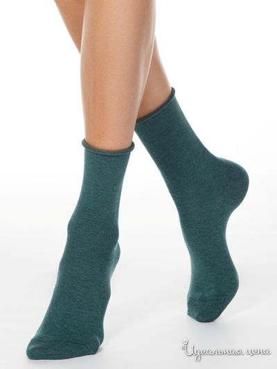 Носки CONTE, цвет темно-бирюзовый