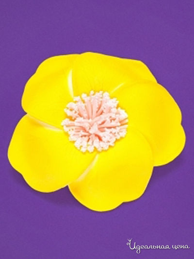 Заколка INFINITY, цвет желтый