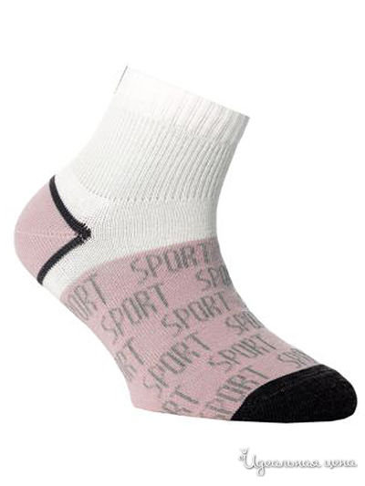 Носки CONTE, цвет белый, светло-розовый