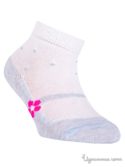 Носки CONTE, цвет белый, светло-голубой