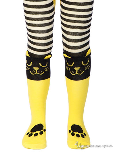 Колготки CONTE, цвет черный, желтый