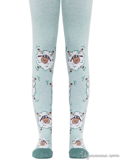 Колготки CONTE, цвет бледно-бирюзовый