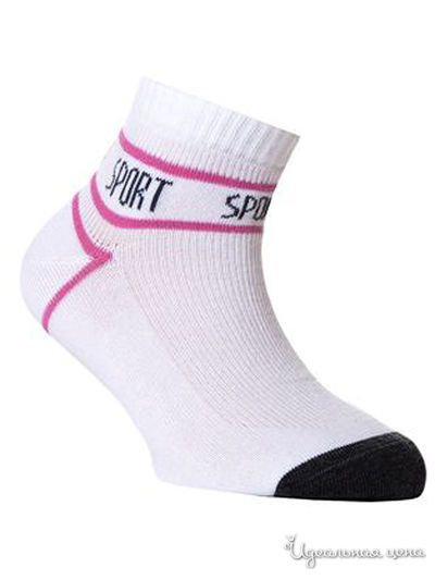 Носки CONTE, цвет белый, розовый